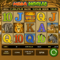 Unibet - Mega Moolah Slot Game