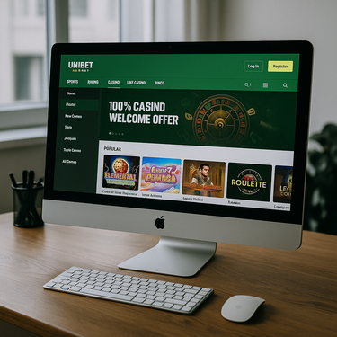 Unibet Casino - Intuitīvs dizains un skaidra navigācija latviešu valodā